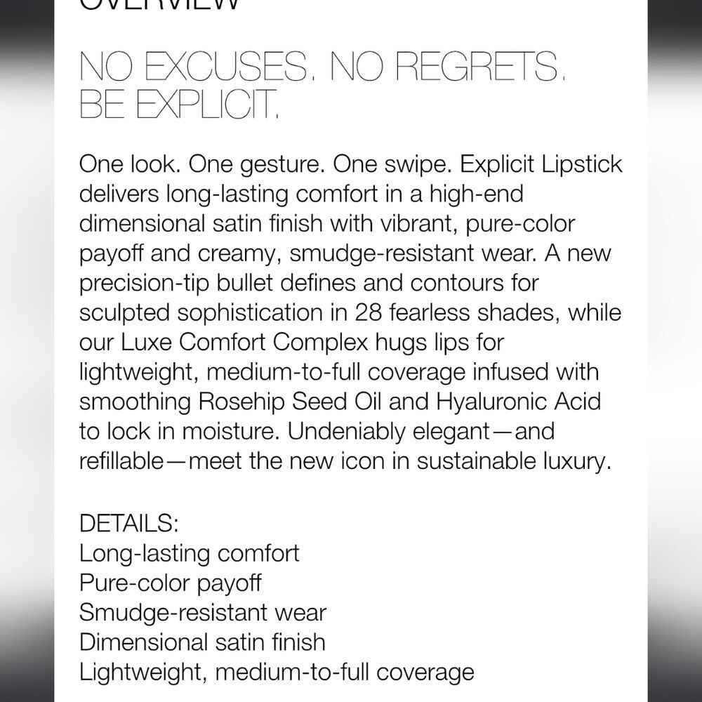 NARS Cosmetics Explicit Lipstick - Picture 7 of 7